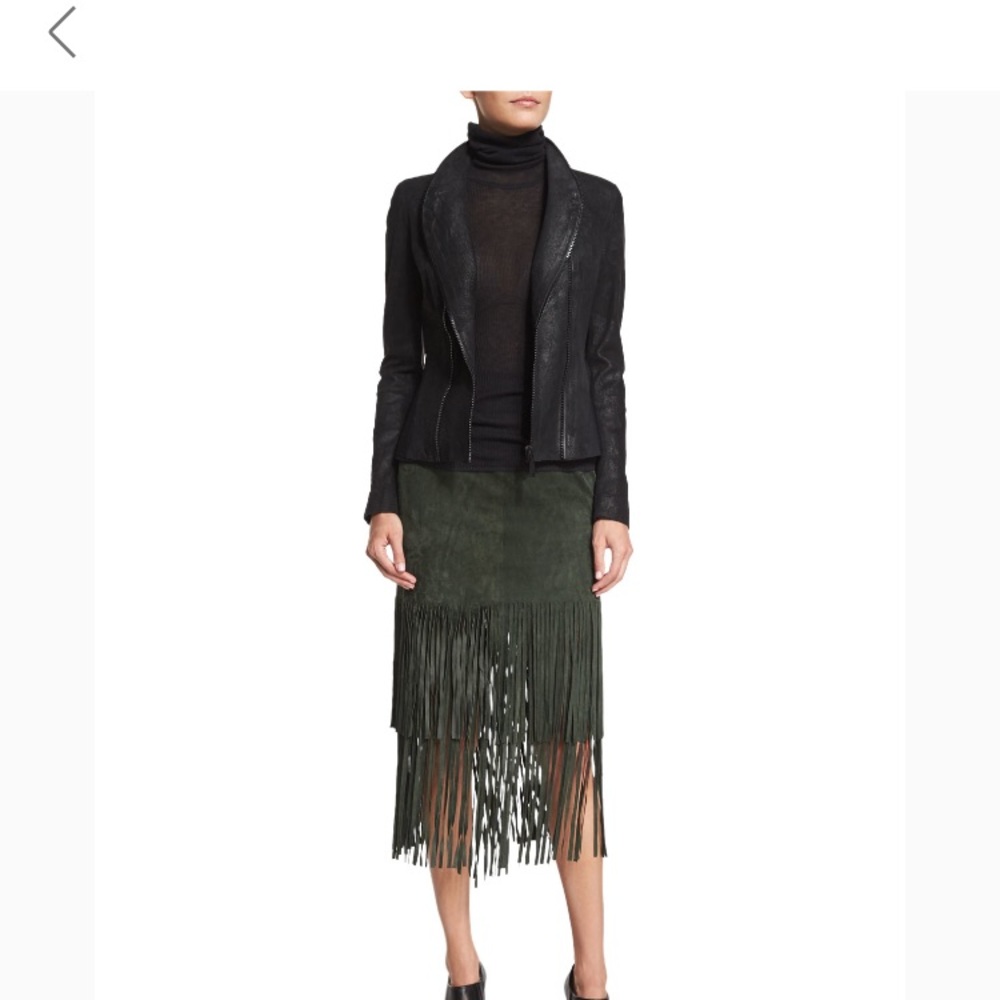 Elie Tahari Charlotte Fringe Skirt